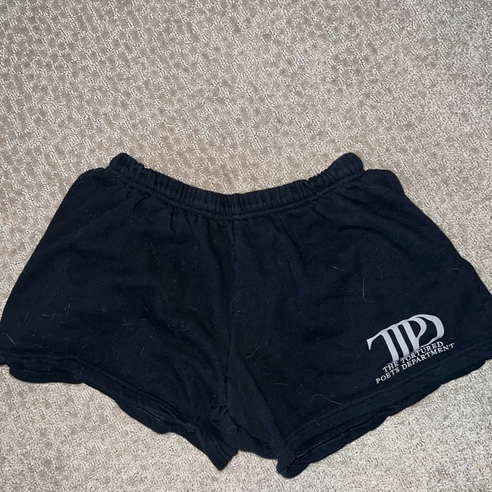 Taylor Swift TTPD Black Women's Shorts, Size XL